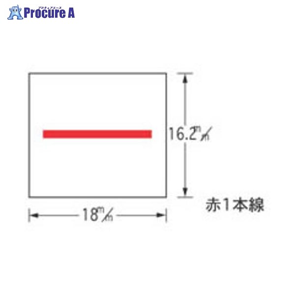 SATO 216用ラベル強粘 赤一本線 10巻入 216-3 キョウ