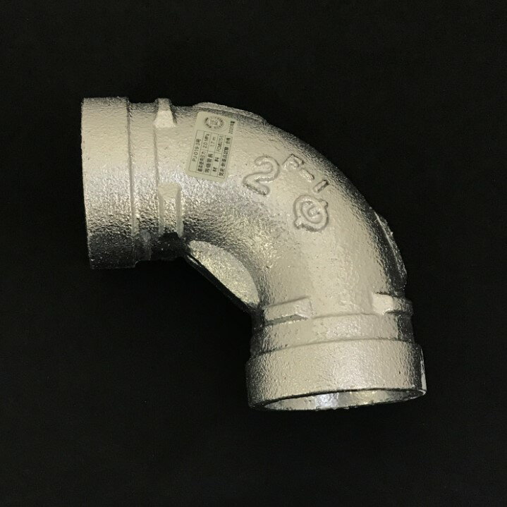 リケン L(F-1) 白 トップフィッティング エルボ 溶融亜鉛めっき品 100A L(F-1)シロ ▼1101045 (株)リケン【代引決済不可】●i547