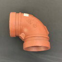 リケン L(F-1)-S トップフィッティング エルボショートタイプ 一次防錆塗装品 80A L(F-1)-S ▼1175014 リケン【代引決済不可】●i54...