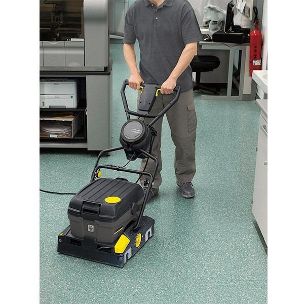 ケルヒャー 業務用小型床洗浄機 手押し式小型床洗浄機 BR40/10C 60Hz グレー ●ya513　