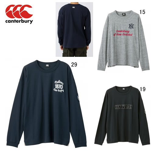 長袖 Tシャツ メンズ カンタベリー canterbury ロングスリーブ ティーシャツ 男性用 ラグビー スポーツ カジュアル RA42532 アウトレッ..