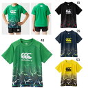 キッズ 半袖 Tシャツ ウェア カンタベリー CANTERBURY ジュニア トレーニング ティ ラグビー トレーニング 練習着 子供服 セール RGJ32357