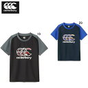 キッズ 半袖 ジャージ生地 Tシャツ カンタベリー CANTERBURY ジュニア プラクティス ティ ラグビー トレーニング 練習着 子供服 RGJ34030...