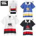 カンタベリー キッズ 半袖 ラガーシャツ CANTERBURY ショートスリーブ スペクテイター ラグビー ジャージ ラグビー スポーツ カジュアル ウェア 子...