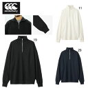 カンタベリー ラガーシャツ 長袖 メンズ canterbury ハーフジップ ラグビージャージ ラグビー 無地 綿 タウンユース RA425128 2025春夏...