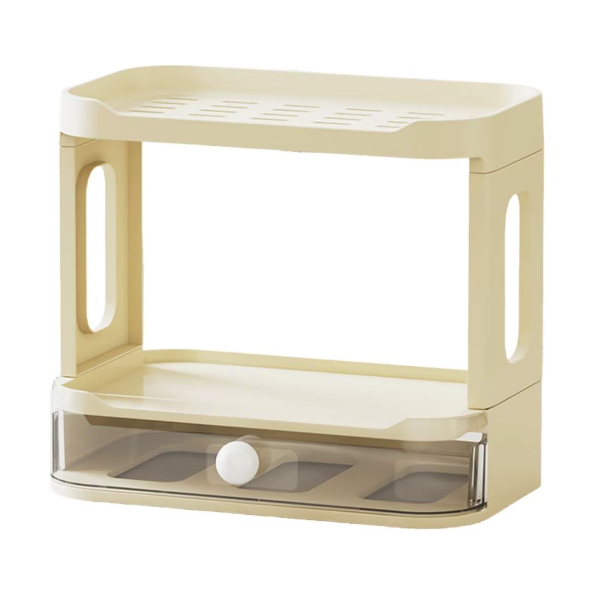 カップラック デスク上 収納ラック 多段収納棚 透明引き出し おしゃれなデザイン キッチン カウンター..