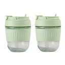 【楽天スーパーセール】水筒 ストロー 2way 炭酸対応 360ml 直飲み ホウケイ酸ガラス 広口 スポーツ飲料対応 水筒 凍らせる ストロー マグボトル 男...