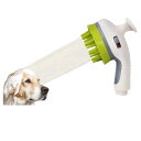 【犬用シャワーヘッド】2段階水流 防音設計 ペットシャワースプレイヤー|犬用/猫用硅素マッサージブラシ付き|ストレスフリーシャンプー
