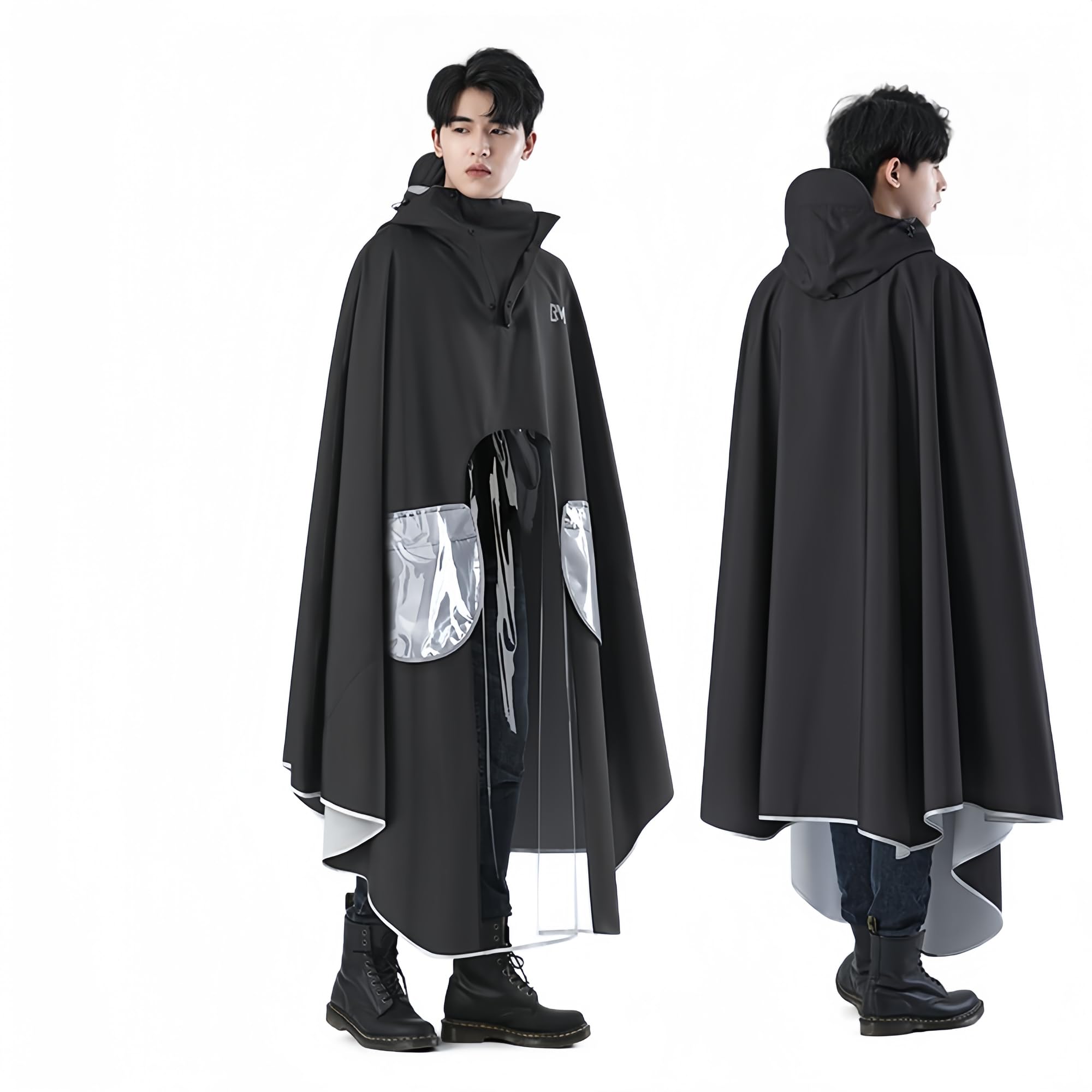 【楽天スーパーセール】レインコー ト 自転車用 レインポンチョ ポータブル バイク用 大きいサイズ レディース メンズ 雨具 ロング丈の超軽便 防水 フード付き...