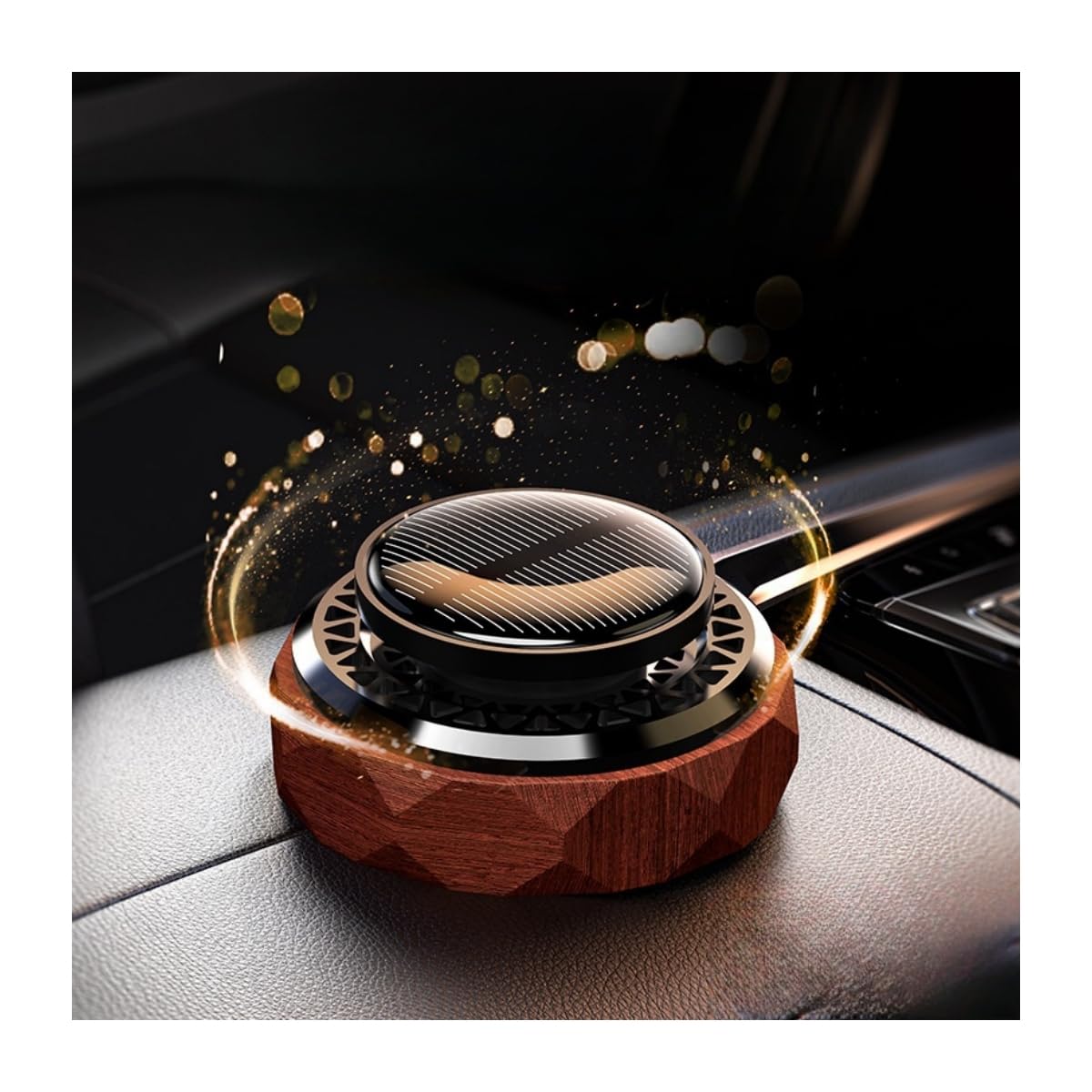 車 芳香剤 カーディフューザー ソーラー駆動 カーフレグランス アロマディフューザー 車 ディフューザー 太陽エネルギー 車用アクセサリー カー用品 アロマオイル付き 消臭 充電不要 静音設計 自動回転 空気清浄