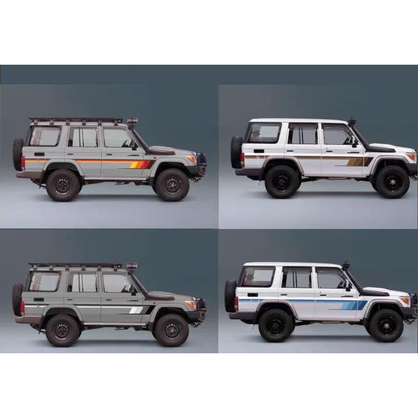 ランドクルーザー 70 グラフィック デカール ステッカー 車体用 サイド ストライプス 左右セット