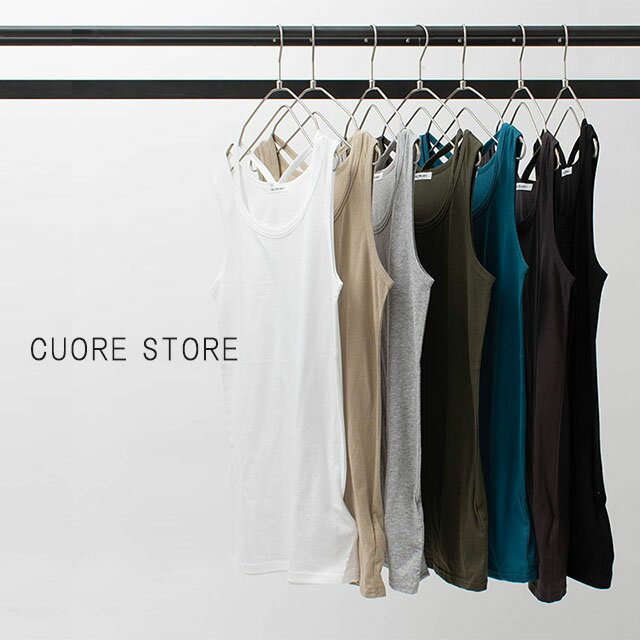 CUORE STORE ［クオーレストア］バインダータンクトップ 1203124ナチュラルファッション　ナチュラル服　40代　50代　大人コーデ　大人かわいい　カジュアル　シンプル　ベーシック その1