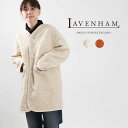 ラベンハム 【クーポンで20％OFF】LAVENHAM ［ラベンハム］LONGLINE COLLARLESS SHERPA JACKET（ラベンハムロングラインカラーレスシャーパジャケット）SLJ2132 30代　40代　50代　大人コーデ　大人かわいい　カジュアル　シンプル　ベーシック