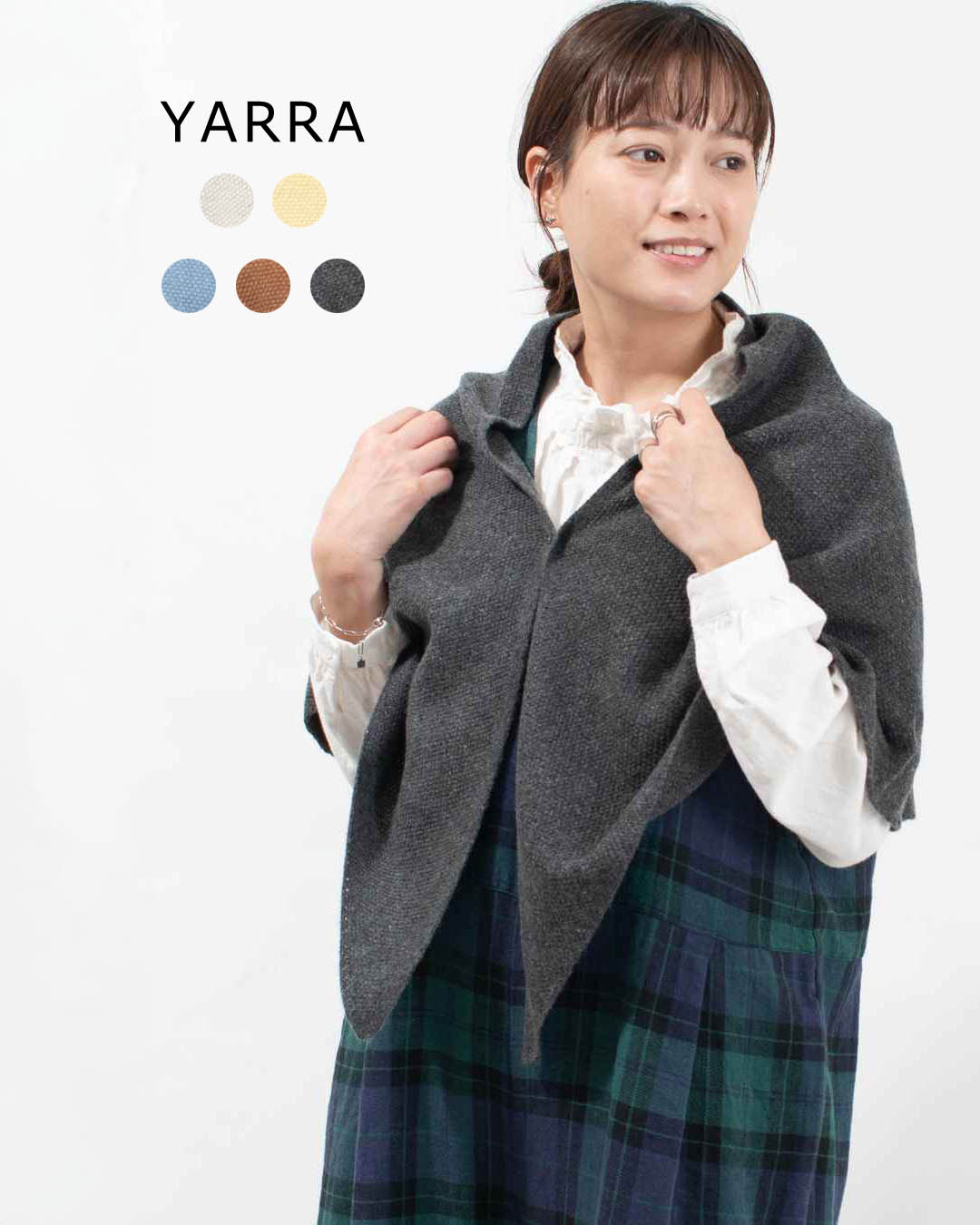 【ポイント3倍】YARRA ヤラ 鹿の子ニットストール 1559-262 レディース ストール ナチュラル ファッシ..