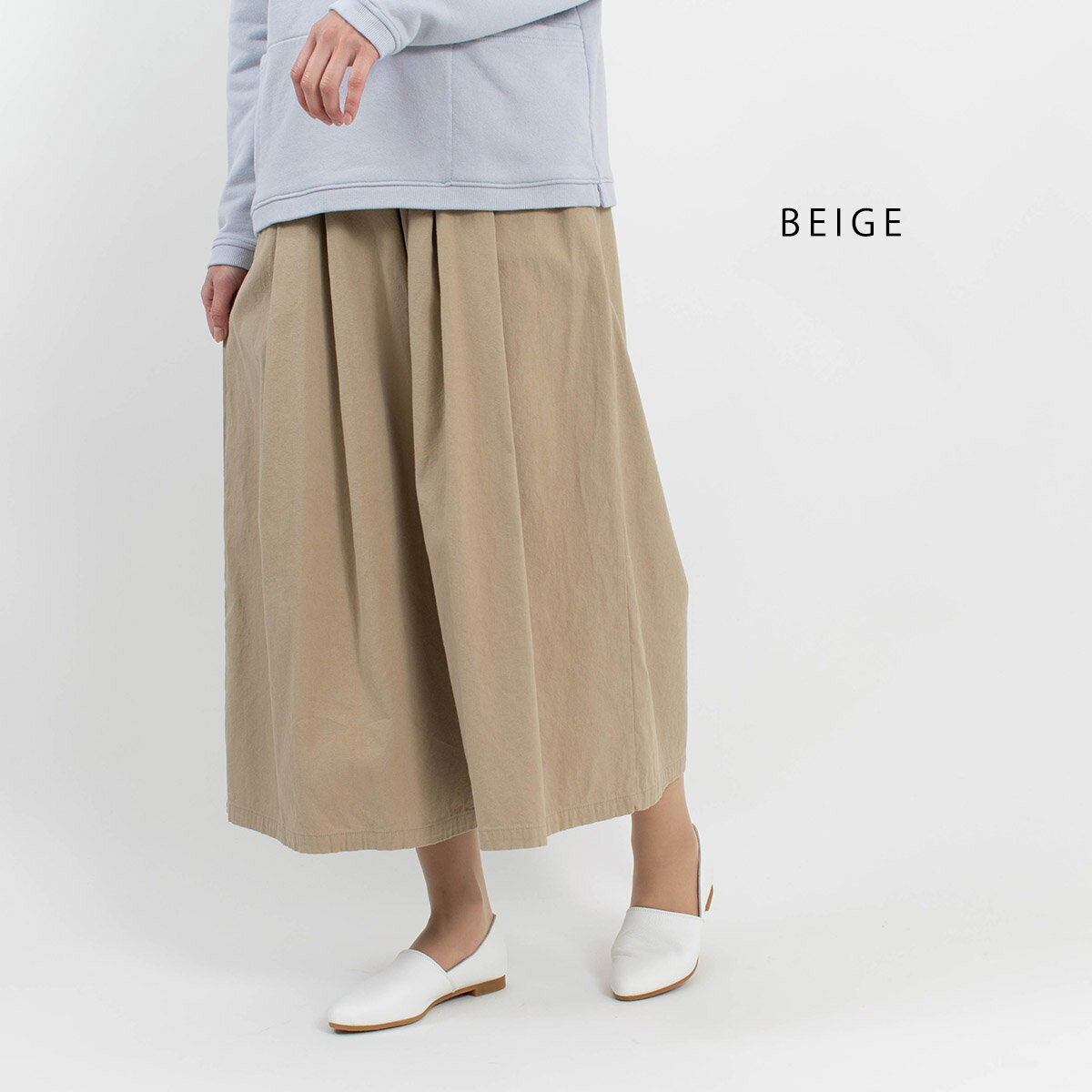 sloe スロー コットンレーヨンガウチョパンツ 2812607 ナチュラル ファッション お出掛け デイリー 服 30代 40代 50代 大人 カジュアル シンプル トラッド ベーシック 50代ファッション 【ラッピング無料】