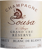 [NV] Blanc de Blancs Brut Reserve, Grand Cru de Sousaブラン・ド・ブラン　ブリュット・レゼルヴ　グラン・クリュ / ド・スーザ