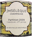 [2009] Partition　2eme Lectureパルティシオン ドゥジェム レクチュール【 JM Seleque　JM セレック 】