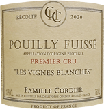  Pouilly Fuisse 1er Cru Vignes Blanchesプイィ・フュイッセ プルミエ・クリュ ヴィーニュ・フランシュ