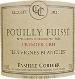 [2020] Pouilly Fuisse 1er Cru Vignes BlanchesvCBEtCbZ v~GEN B[jEtVyDomaine Cordier Pere et Fils h[k@RfBG y[EGEtBX z