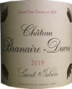 [2019] Chateau Branaire Ducruシャトー ブラネール・デュクリュ