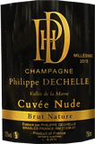 [2015] Champagne Cuvee Nude Brut Natureシャンパーニュ　キュヴェ　ヌード　ブリュット　ナチュレ【フィリップ・ドゥシェル】