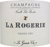 [NV] Champagne La Rogerie La Grande Vie Blanc de Blancシャンパーニュ・ラ・ロジュリー ラ・ロジュリー ラ・グラン・ヴィ（17ベース）【La Rogerie ラ・ロジュリー】