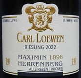 [2022] Riesling Maximin Herrenberg 1896 Erste Lage Alte Reben꡼ ޥߥ󡦥إ٥륯ơ顼 ơ졼٥Karl Loewen 롦