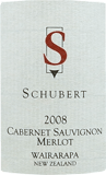 [2008] Schubert Cabernet Merlot - Schubertシューベルト カベルネ・メルロ - シューベルト