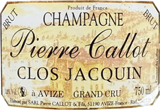 [NV] Clos Jacquin Brut Grand Cru - Pierre Callot et Filsクロ・ジャカン ブリュット グラン・クリュ - ピエール・カロ・エ・フィス