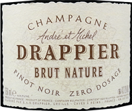 [NV] Drappier Brut Nature - Drappierドラピエ ブリュット・ナチュール - ドラピエ