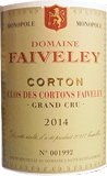 [2014] Corton Clos des Cortons Faiveley Grand Cru - FAIVELEYコルトン クロ・デュ・コルトン フェヴレ - フェヴレ