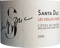 [2009] Cotes du Rhone Les Vieilles Vignesコート デュ ローヌ レ ヴェイユ ヴィーニュ【 Santa Duc サンタ・デュック 】