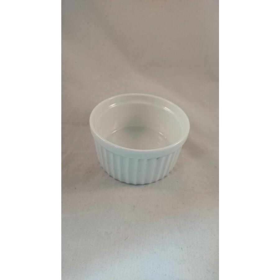 スフレ ココット 9cm1個 日本製 在庫処分品 無地陶器 ホワイト 白色 白 シンプル おやつ エサ入れ 食洗..