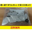 ポリ手袋 ポリエチレン手袋 使い捨て手袋 100枚入 エンボス手袋 クリア 左右兼用 料理用 製菓 ハンバーグ 屋台 キッチンカー ポイント消化