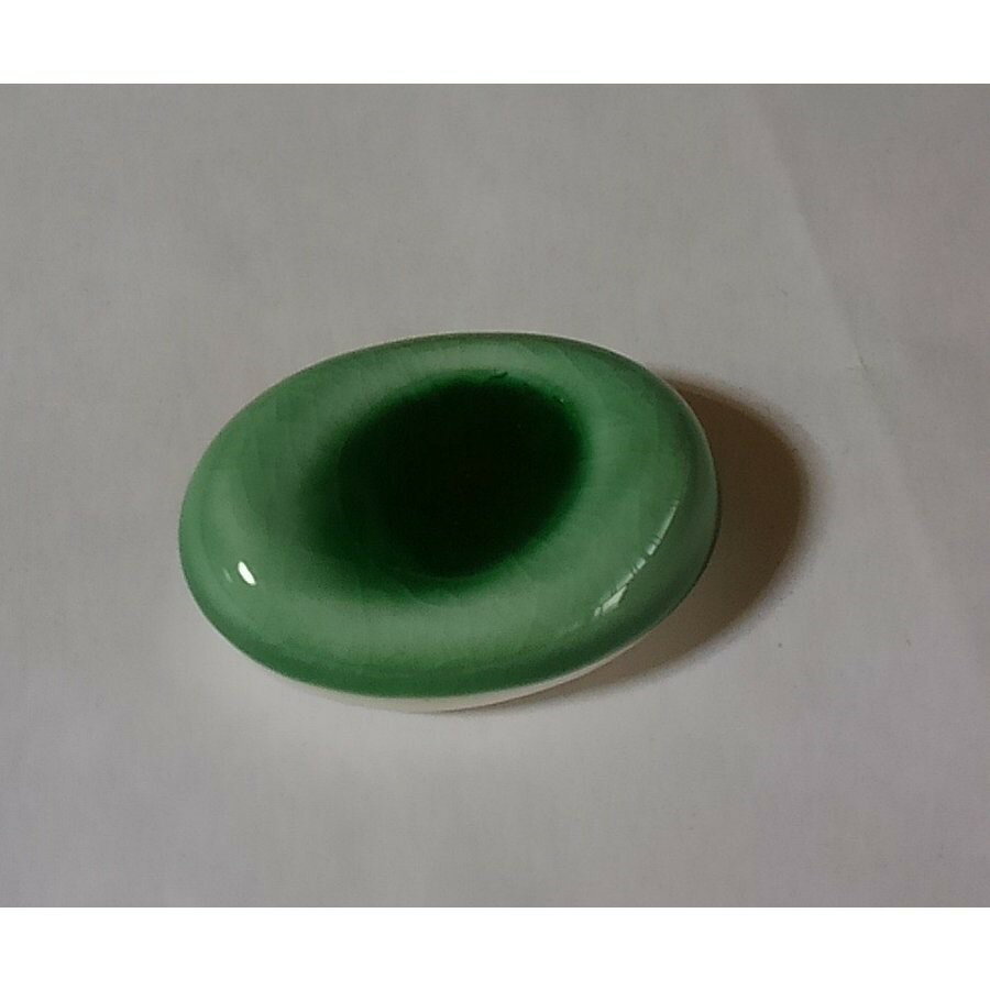 乐天商城 - 箸置き グリーン 小判型 はしおき はし置き バイキング ホテル 無地 陶磁器 業務用 飲食店 シンプル ポイント消化