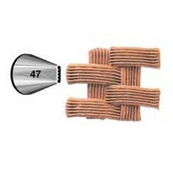 Wilton(ウィルトン) バスケットチップ 47 絞り口金 ケーキ デコレーション ケーキ作り お菓子作り 道具 製菓道具