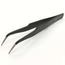 ブラックピンセット ステンレス 鷲口