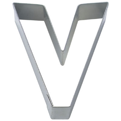 Stadter(スタッダー) クッキー型 アルファベット英字V 抜き型 抜型