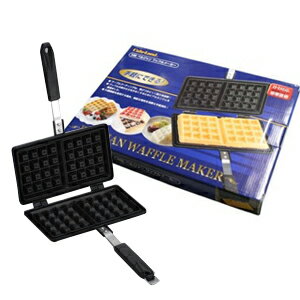 ベルジャンワッフルメーカーMB 直火 ガス火 IH対応 アウトドア キャンプ お菓子作り ワッフル焼き器 クロッフルのサムネイル