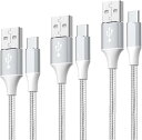 USB Type C ケーブル タブレット用 タイプc 【3本セット 1m/1m/2m】3.1A急速充電 QC3.0対応高速データ転送高耐久 Sony/Samsung S10/S20/Galaxy/SwitchXperia XZ/XZ2, その他type-c機器対応(2)