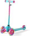 キッズ スクーター 子供向けキックボード 幼児用 3輪 キックスクーター 軽量 LED 光るホイール 4段階調整可能 後輪ブレーキ 2歳ー5歳に向け ギフトに最...
