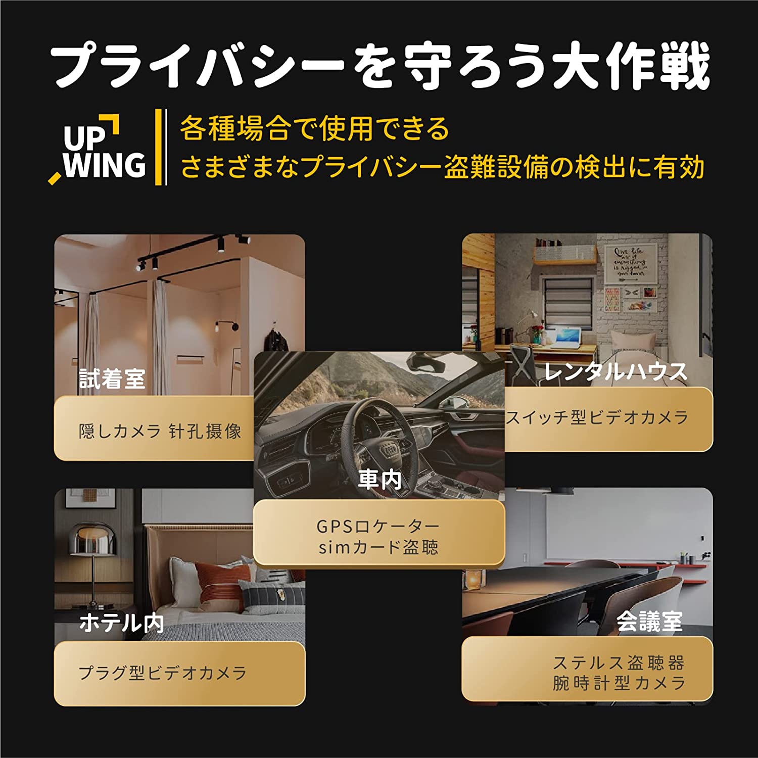 盗聴器発見機 使いやすい gps発見機 盗聴器受信機 盗撮盗聴発見器 盗聴器探知機 業務用レベル高感度高性能 日本語説明書付き