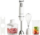 ハンドブレンダー 離乳食 1台6役 800w 高速 ブレンダー チョッパー ホイッパー ひき肉 果物 野菜 スムージー 氷も砕ける おしゃれ 調理器具 ミキサー...