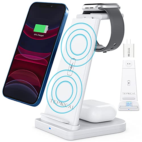 【2022最新強化版】 ワイヤレス充電器 Qi認証 3 in 1急速充電15W/10W/7.5W iPhone 12 / 12 Pro / 12 Pro Max / 11 / 11 Pro / Pro Max / Galaxy S20 /S10 / S10+ / S9 / Note 10/Apple AirPods 2 / AirPods Pro など対応(日本語説明書 【2022最新強化版】 ワイヤレス充電器 Qi認証 3 in 1急速充電15W/10W/7.5W iPhone 12 / 12 Pro / 12 Pro Max / 11 / 11 Pro / Pro Max / Galaxy S20 /S10 / S10+ / S9 / Note 10/Apple AirPods 2 / AirPods Pro など対応(日本語説明書
