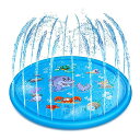 噴水マット 噴水プール プレイマット ビニールプール ウォーターマット 噴水おもちゃ プールマット 芝生遊び 噴水池 水しぶきマット 夏の日 子供用 水遊び 親...