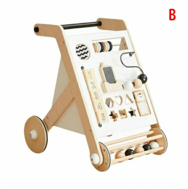 手押し車 赤ちゃん ておしぐるま 子供木製ウォーカー 歩き方学習 多機能ベビーウォーカー 小さな子供向け 木のおもちゃ 知育玩具 子供 アクティビティおもちゃ キッズ 女の子 男の子 3