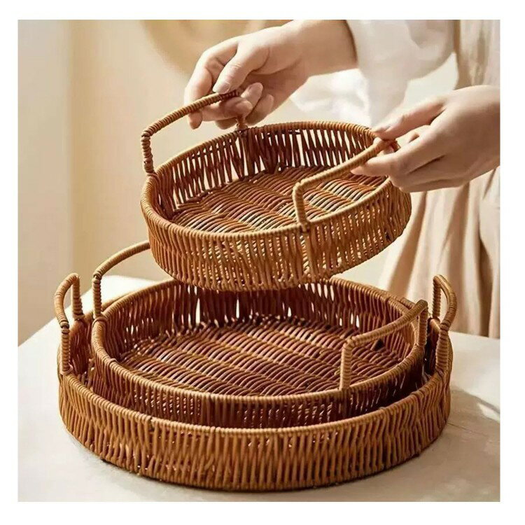 ケーキスタンド バスケット カゴ 洗える フルーツプレート デザート スナック ケーキ 果物収納 お手入..