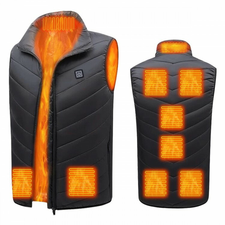 電熱ベスト 発熱ベスト 20000mah ヒーター 発熱加熱ベスト ヒーターベスト 3段階調温 前後独立制御 電熱ジャケット バイクウェア 電熱ウェア 温熱ベスト 防寒 洗濯 M-3XL 大きいサイズ