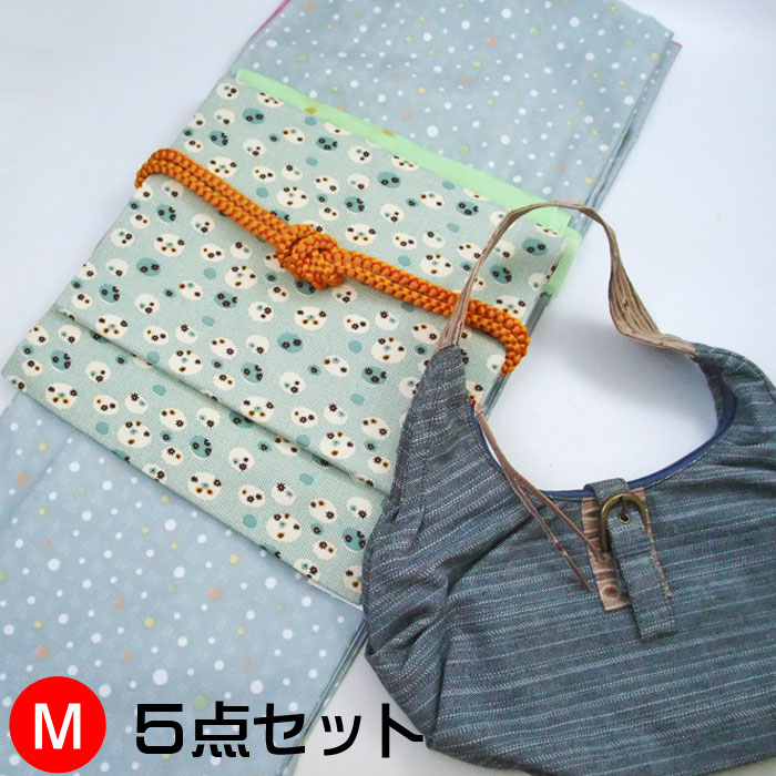 着物セット春お出かけ5点セットM水...