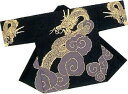 法被 半纏 黒 龍 雲龍 はっぴ ハッピ 祭 メンズ レディース (s活9486) よさこい まつり 祭り 大人 袢纏 龍 1点までメール便可